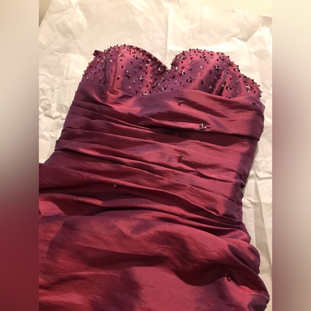 Beautiful Burgundy gown for sale - prom or bridal events it’s yours